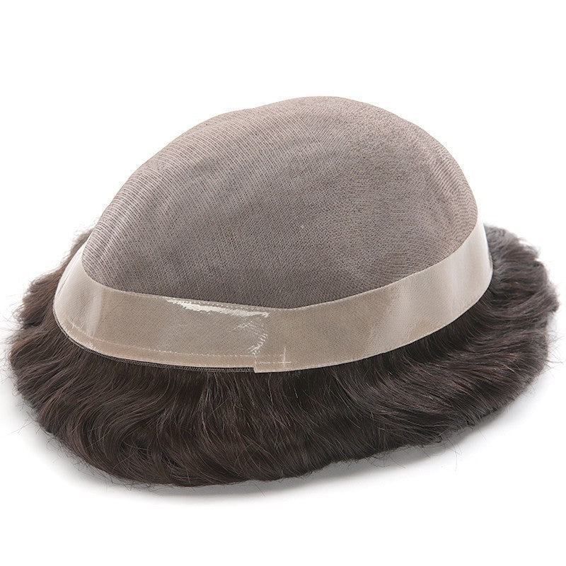 Mens Frontal Hair Piece – Seamless Blend with Natural Hairline Finish